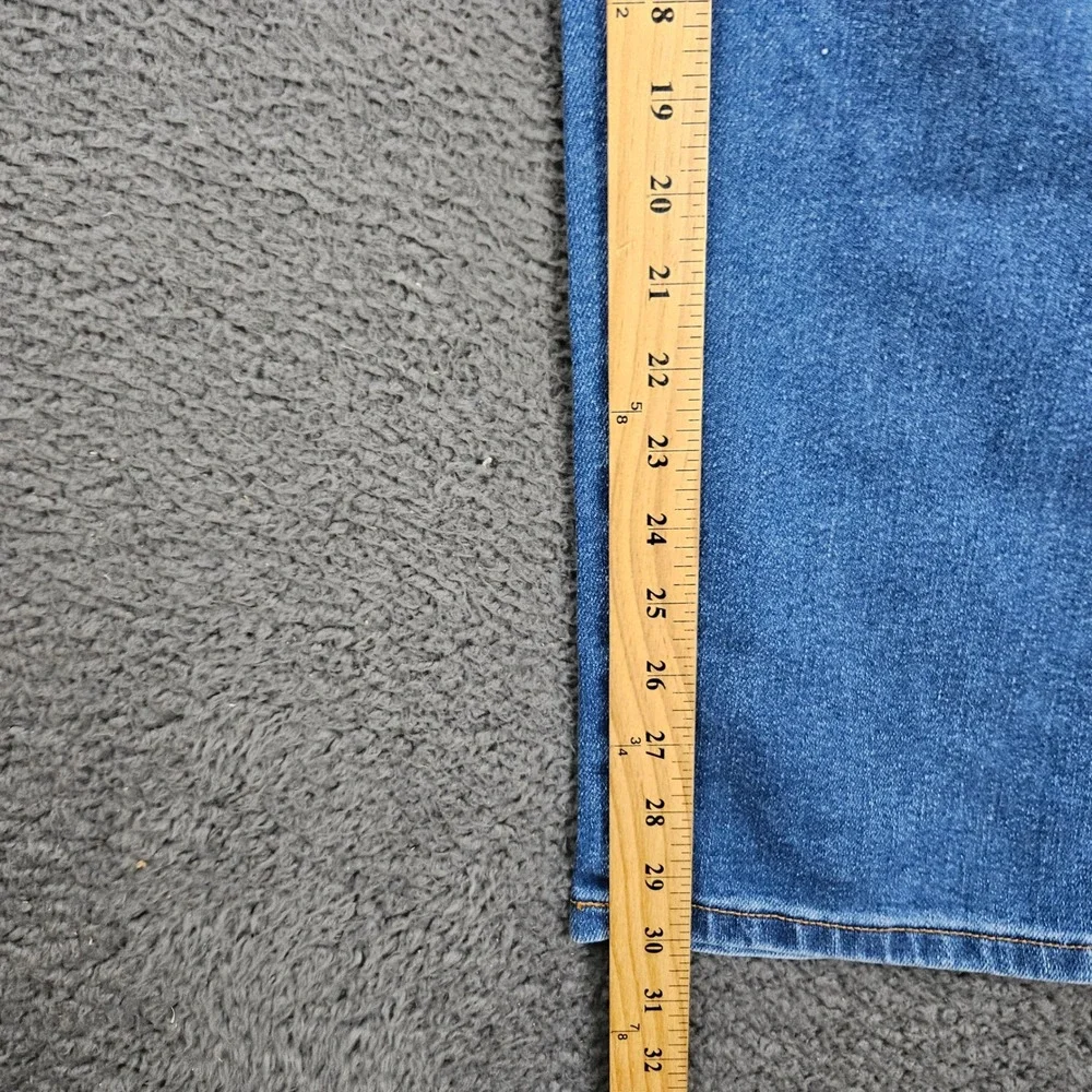 Vintage Levis 26W 40 Light‎ Wash Patchwork Straight Leg Jeans Made in USA Blue